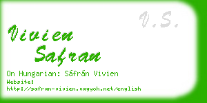 vivien safran business card