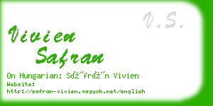 vivien safran business card